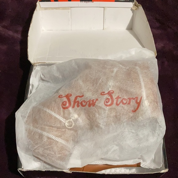 NEW Show Story Punk Zip Up Stiletto Ankle Bootie LF80845 Size 40 brown - Picture 7 of 11